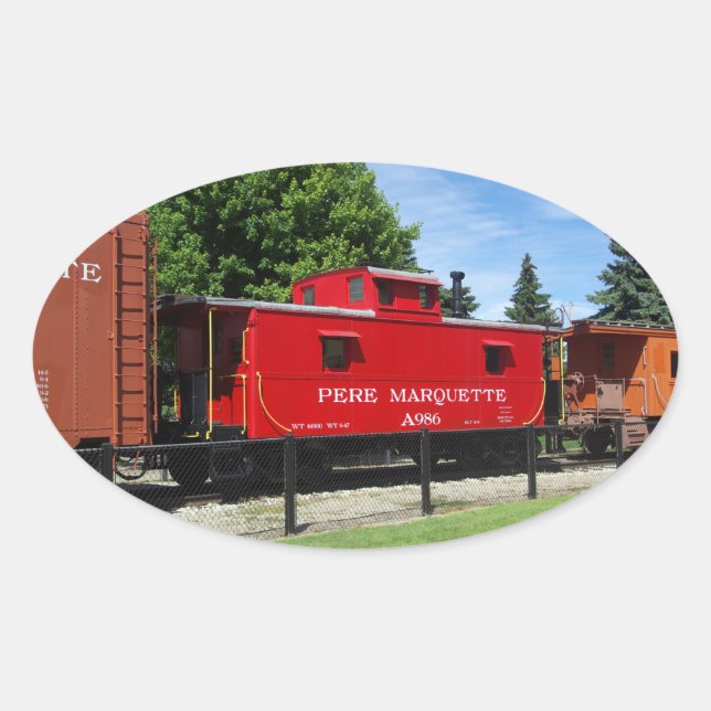 Pere Marquette caboose Aufkleber (Vorderseite)