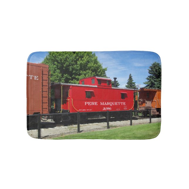 Pere Marquette caboose bathmat Badematte (Vorderseite)