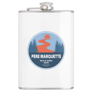 Pere Marquette Wild und Landschaftlicher Fluss Flachmann