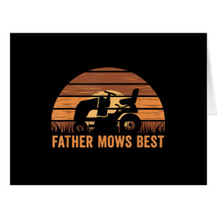Père Mows Meilleur soin de pelouse Papa Mowing Gar