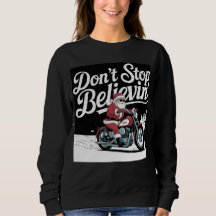 Père Noël à cheval dans le Sweatshirt de Noël