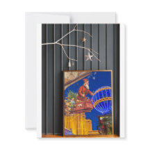 Père Noël à Las Vegas - Carte de voeux de Noël
