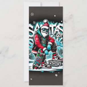 Père Noël A Obtenu La Carte De Noël Swag Pour Les