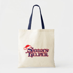 Père Noël aide rouge bleu saisonnier sac