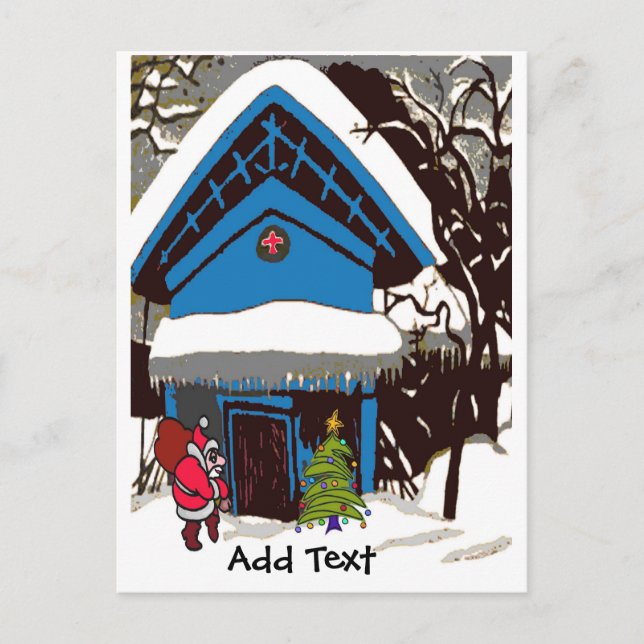 Père Noël Au Chalet Christmas, Modifier la carte d (Devant)