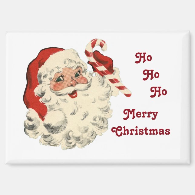 Père Noël avec Magnet à la Canne de Bonbon (Recto)