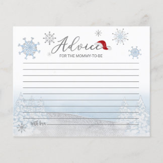 Père Noël Baby Budget Baby shower Cartes de consei