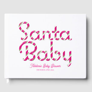Père Noël Baby Christmas Baby shower Livre d'or