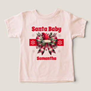 Père Noël Baby Christmas Coquette Bow