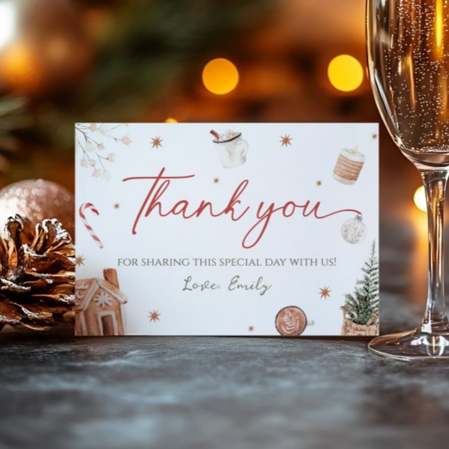 Père Noël Baby shower Carte de remerciements (Créateur téléchargé)