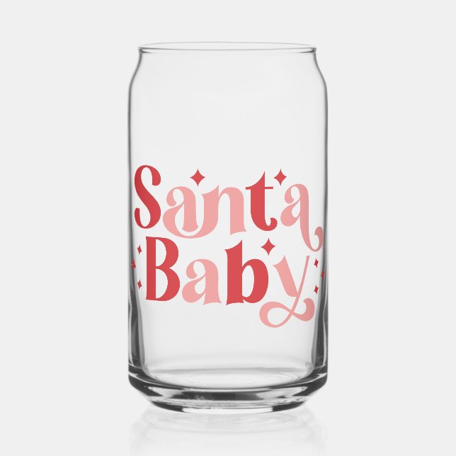 Père Noël Baby - Typographie de Noël rétro (Recto)