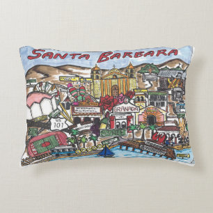 Père Noël Barbara Carte Coussin Accent