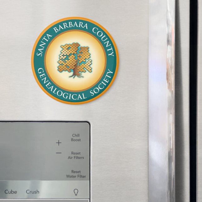 Père Noël Barbara Genealogical Society Magnet (In situ (réfrigérateur))
