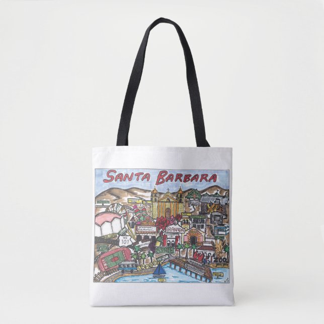 Père Noël Barbara Map Sac fourre-tout (Devant)