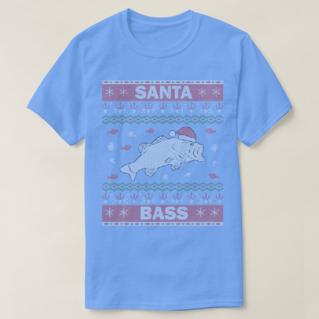 Père Noël Bass Vilain Sweat de Noël Pêche 1 (Design devant)