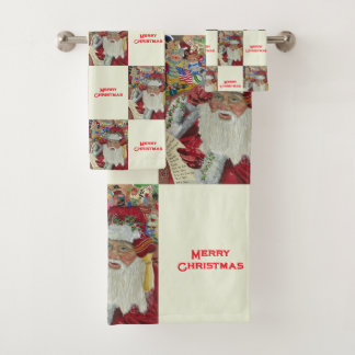 Père Noël Blanc Classique Vérifier Il Deux Fêtes