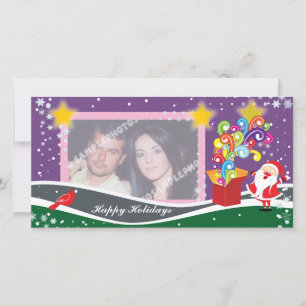Père Noël, Boîte Cadeau Et Cartes photos Cardinaux