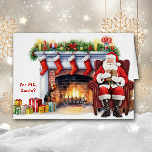 Père Noël Cadeau Yorkshire Terrier Chien Noël