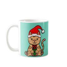Père Noël Cat Mug