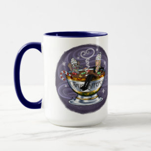 Père Noël Chris et Wilbur Hot Tubbin' Mug