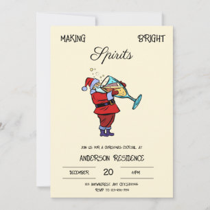 Père Noël Christmas Cocktail Invitation