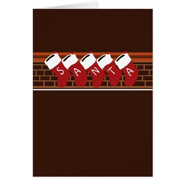 Père Noël Christmas Stockings (Devant)