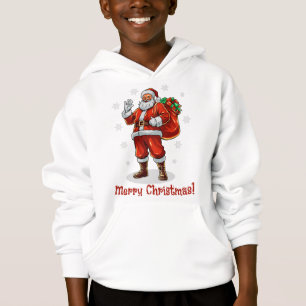 Père Noël classique apportant des cadeaux de Noël