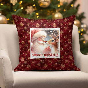 Père Noël Classique Rudolph Noël Oreiller Mignon F