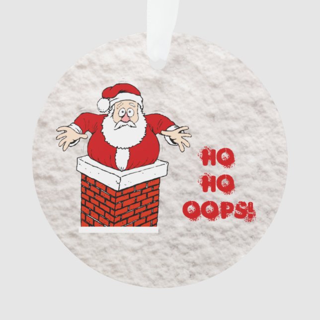 Père Noël coincé à Chimney Ho Ho Oops! (devant)