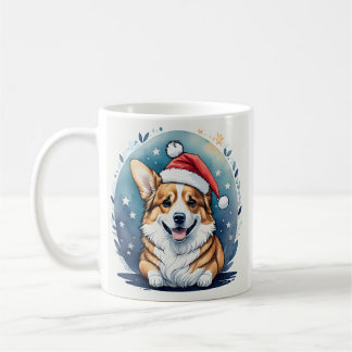 Père Noël Corgi Christmas Mug
