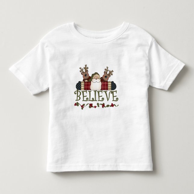 Père Noël Croire T-shirts et cadeaux (Devant)