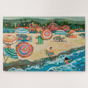 Père Noël Cruz Beach Boardwalk Puzzle
