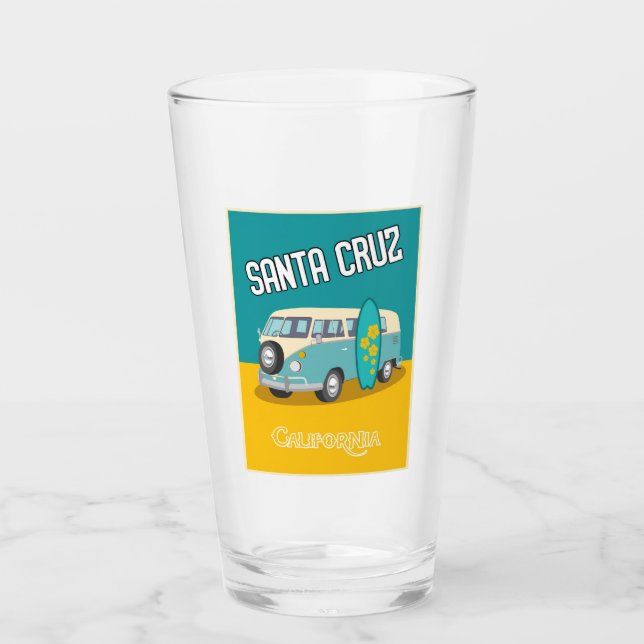 Père Noël Cruz, Californie - Verre à pinte (Devant)
