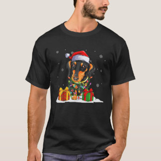 père Noël Dachshund lumières de Noël Sweat Chien d