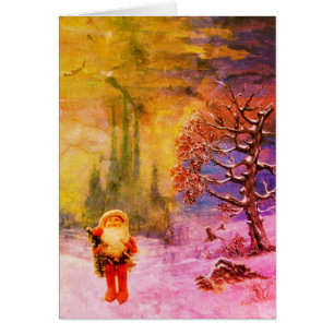 PÈRE NOËL DES GNOMES Salutation de Noël d'hiver