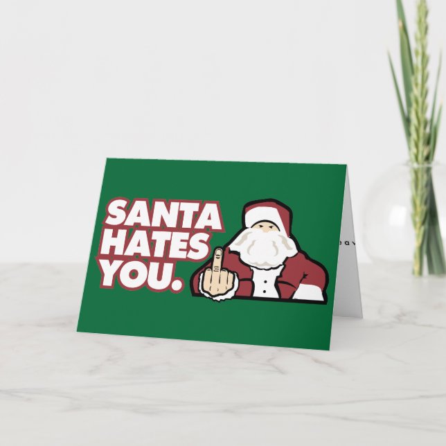 Père Noël déteste votre carte de voeux (Devant)