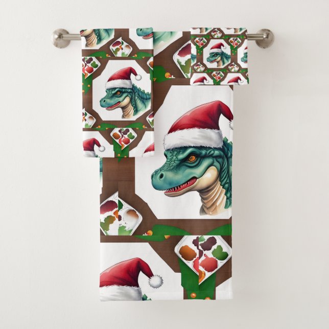 Père Noël Dinosaur (En situation)