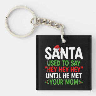Père Noël Dit Hey Jusqu'À Ce Qu'Il Rencontre Ta Mè
