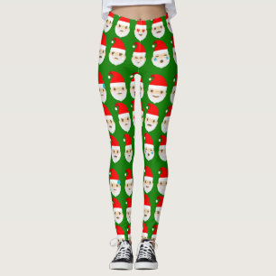 père Noël émoticônes leggings