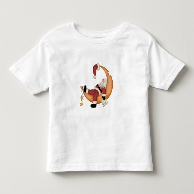 Père Noël endormi sur les t-shirts et cadeaux de l (Devant)