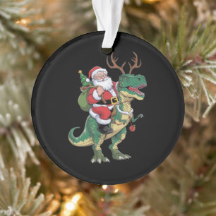 Père Noël équitation Dinosaur T-Rex Noël Escadron 
