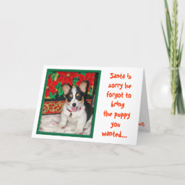Père Noël est désolé qu'il ait oublié votre carte