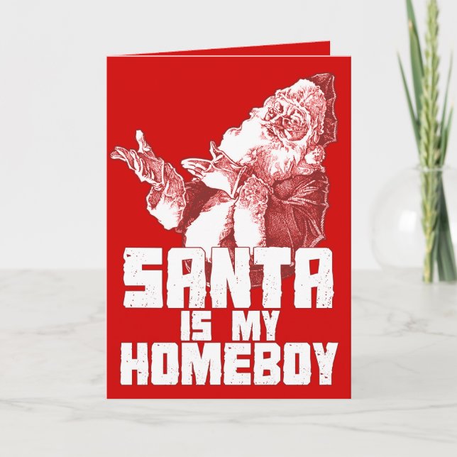 Père Noël est ma carte de Homeboy (Devant)