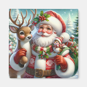 Père Noël et Companion Magnet