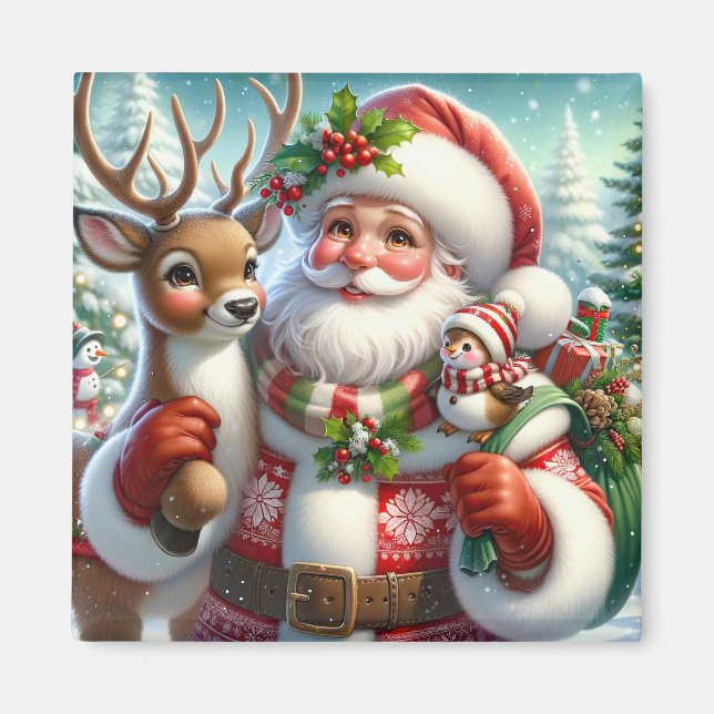 Père Noël et Companion Magnet (Devant)