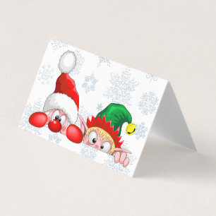 Père Noël et Elf Cute et drôle Caractères Pékin