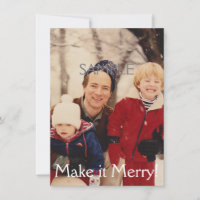 Père Noël et Rudolf carte photo