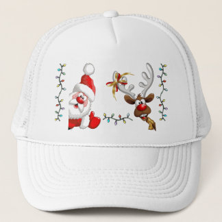 Père Noël et Rudolph casquette