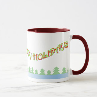 Père Noël et tasse de pingouin