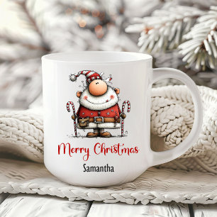 Père Noël fantaisiste et drôle Mug à café amusant